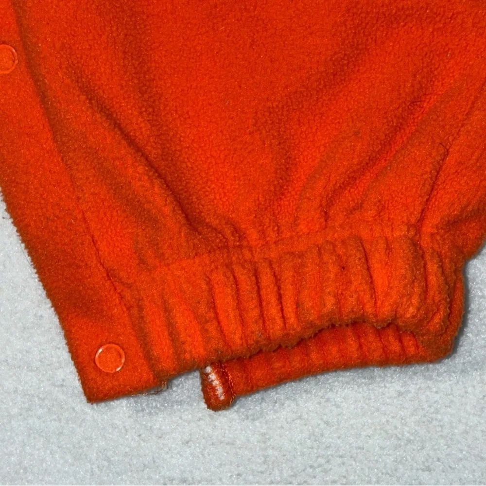 Halloween Pumpkin Costume Toddler 24 Mos Orange One Piece Snap Closure Fleece